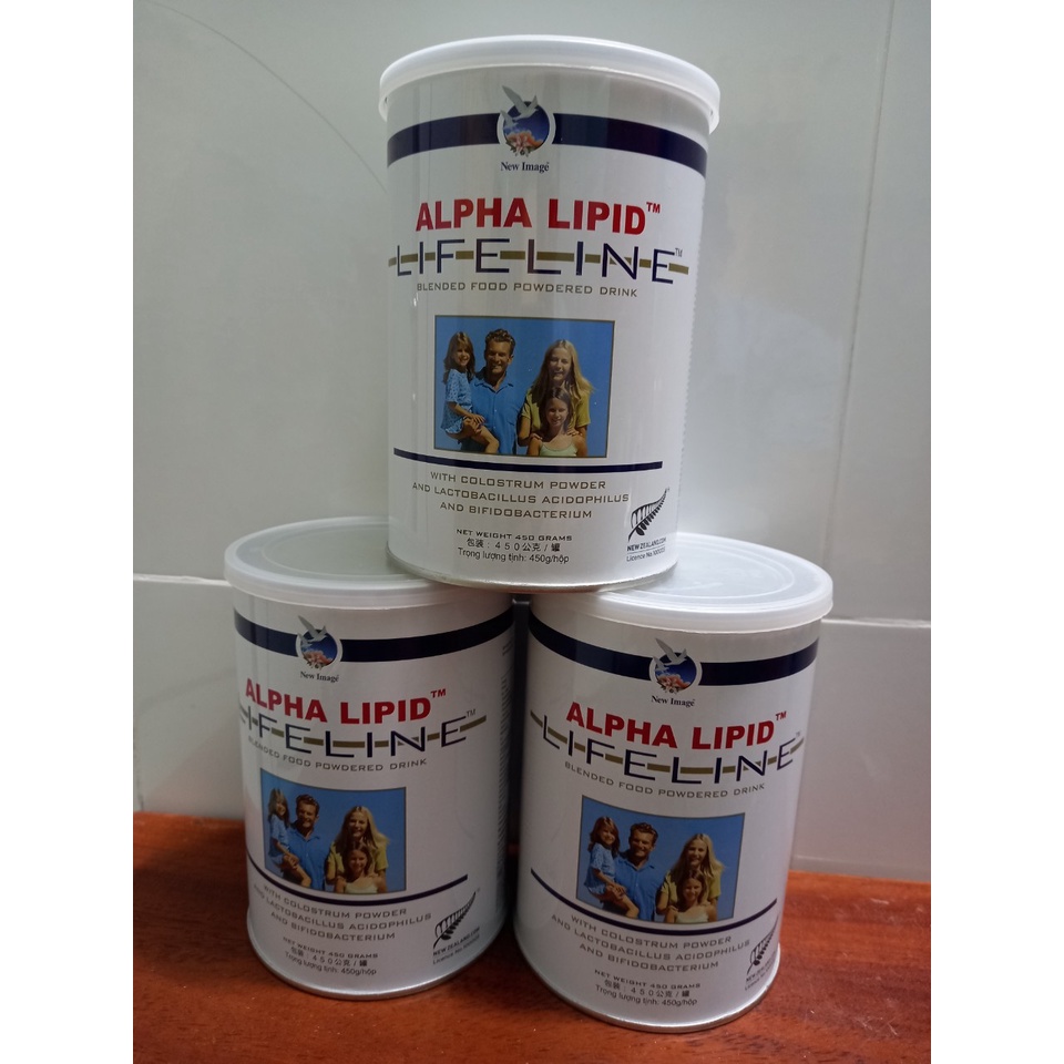 Sữa non Alpha Lipid Lifeline chính hãng New Image New Zealand ( thực phẩm bổ sung) - Tặng kèm 1 bình lắc