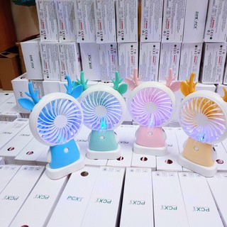 Quạt tích điện cầm tay dễ thương