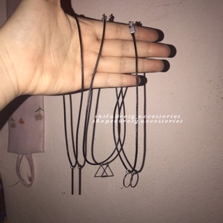 ROSY - CHOKER DA PHỐI MẶT HÌNH HỌC (ẢNH THẬT Ở SAU!!!!)