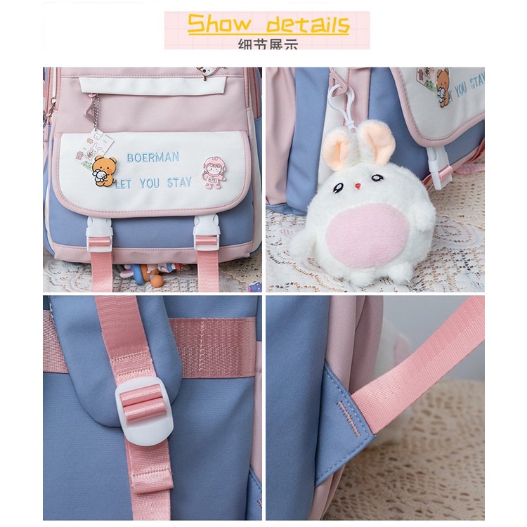 Balo Boerman Letyoustay móc thỏ