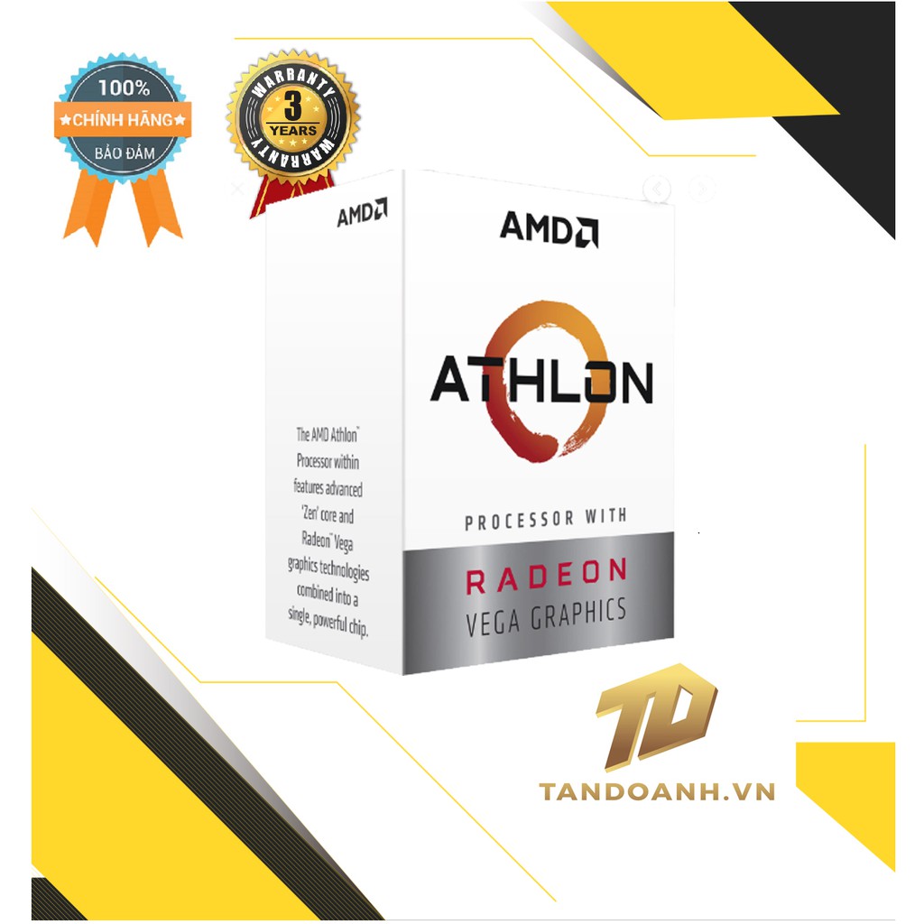 [Mã SKAMAP6 giảm 8% đơn 250k]Bộ vi xử lý Athlon™ 3000G Processor with Radeon™ Graphics AM4