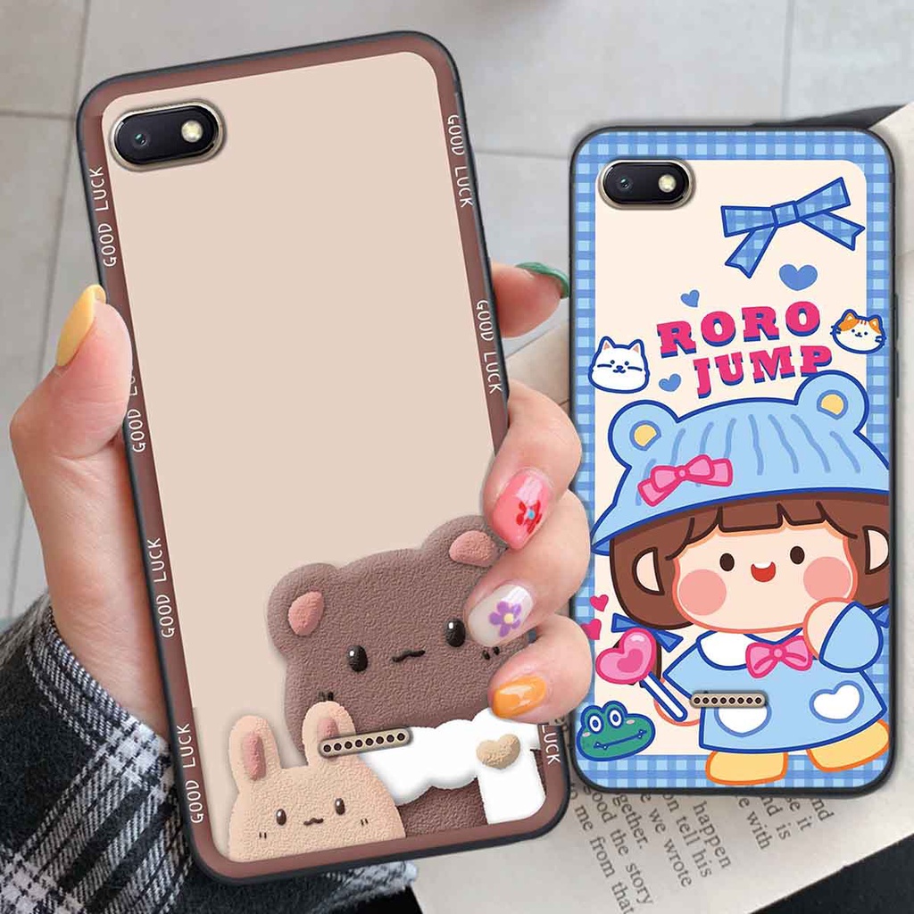 Ốp Xiaomi Redmi 4A / 5A / 6A bear brick, gấu đáng yêu, dễ thương