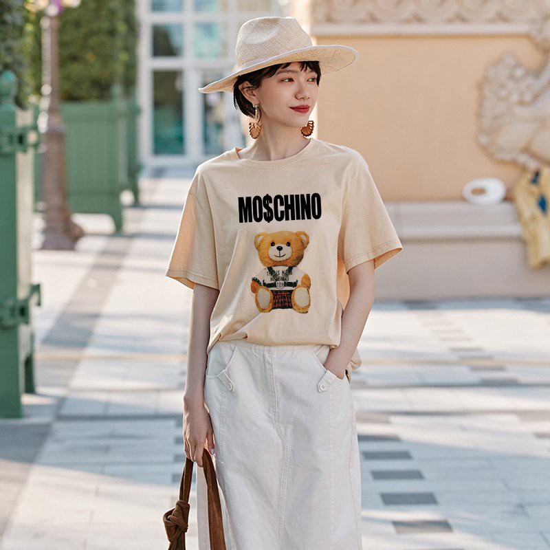 Áo Thun Tay Lỡ In Gấu Moschino, Aó Thun Nam Nữ Unisex In Chữ Cá Tính - ATIN51 | BigBuy360 - bigbuy360.vn