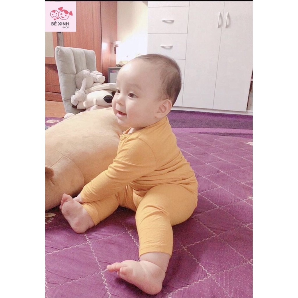 Sale sốc! Bộ quần áo trẻ em thu đông dài tay Minky Mom thun lạnh chính hãng trơn cho bé trai bé gái (DT1)