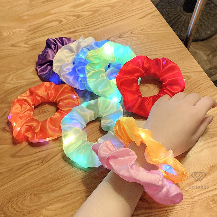 Dây buộc tóc Bella925 đèn led phát sáng cá tính scrunchies nữ