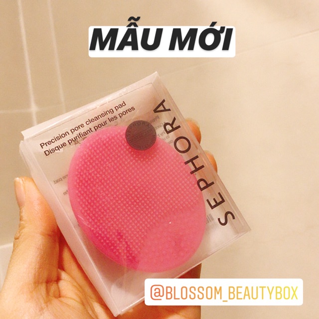 Miếng pad silicone rửa mặt Sephora mẫu mới đủ BILL