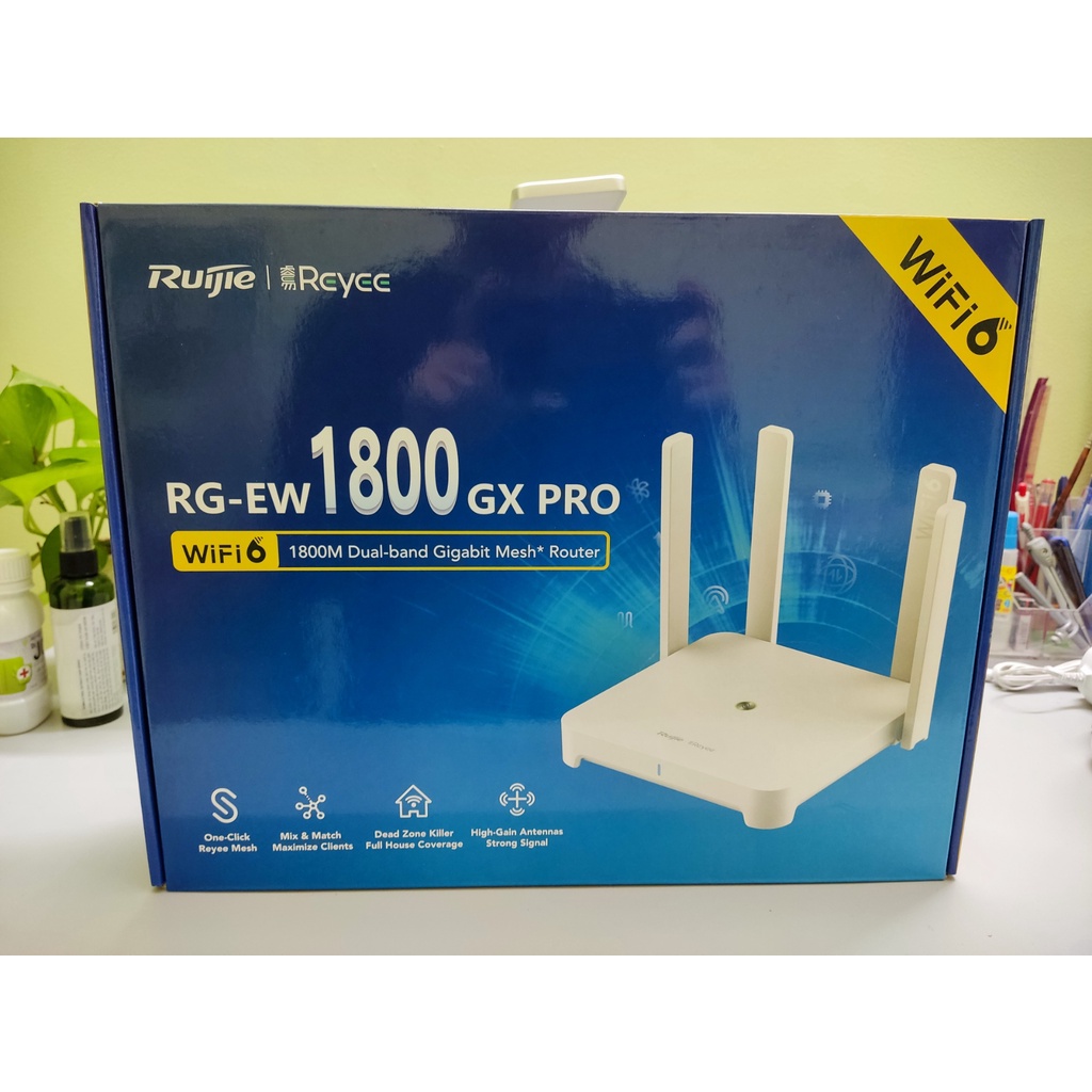 Router WiFi RG-EW1800GX PRO | Ruijie | WiFi 6 | Mesh