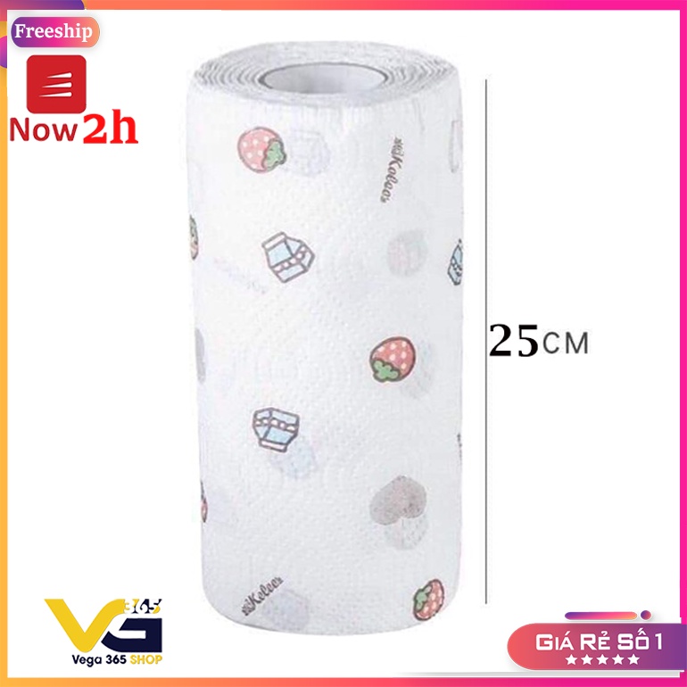 [SIZE TO 25CM]Cuộn giấy lau GIặt Tái Sử dụng, Giấy vải không dệt cực dai giặt lại được