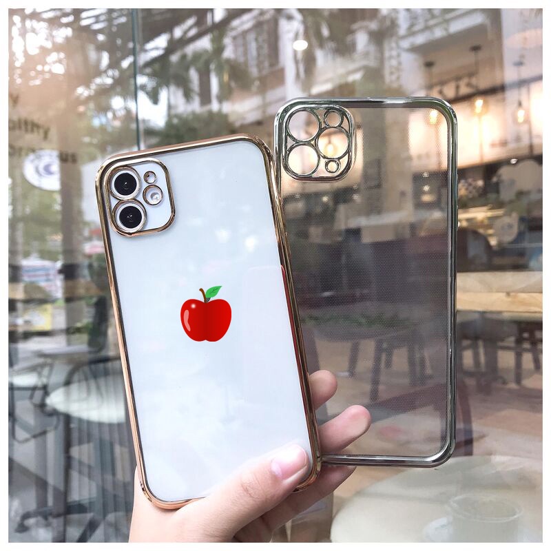 Ốp Lưng iPhone 6 7 8 X XS 11 Plus Pro Max Dẻo Trong Viền Si Cạnh Vuông Vỏ Bọc Điện Thoại Silicon Case - Minh An Saigon