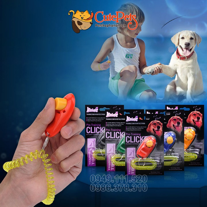 Clicker huấn luyện chó - CutePets Phụ kiện thú cưng Pet Shop Hà Nội