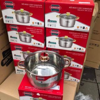 Nồi inox 5 đáy sunhouse