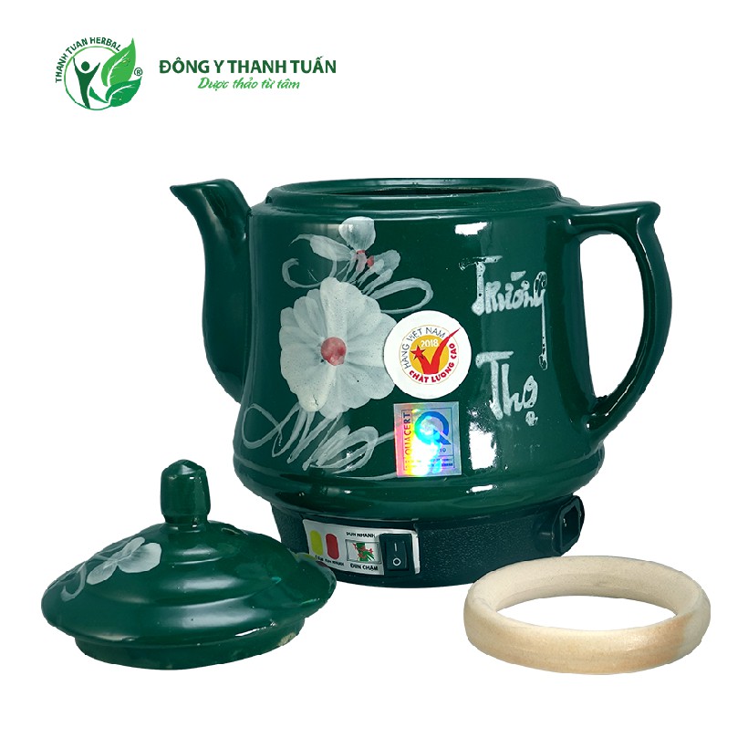 Ấm Sắc Thuốc Tự Động Trường Thọ BA2086 Xanh Ngọc (2.8L) - Bảo Hành 12 Tháng