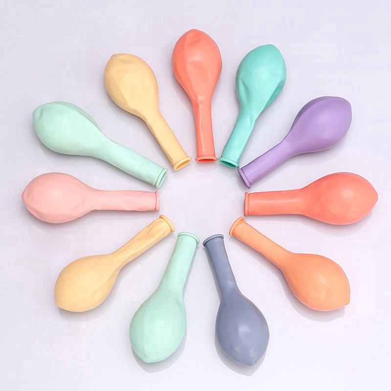 Set 10 quả bong bóng 10 inch màu macaron sáng tạo dành cho trang trí các bữa tiệc