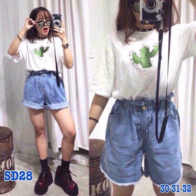 Short Jean Bigsize Lưng Thun SD28