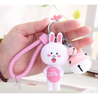 Móc khoá gấu brown thỏ cony kèm chuông MKC11 móc khoá cute móc khoá dễ thương