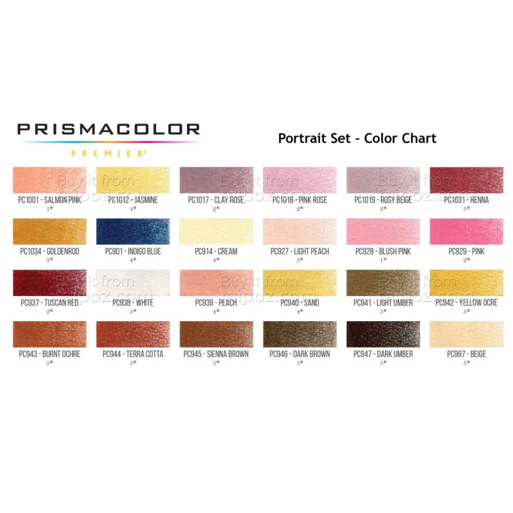 - Bộ Màu Da 24 Cây Chì Màu Prismacolor Premier, Hộp Thiếc