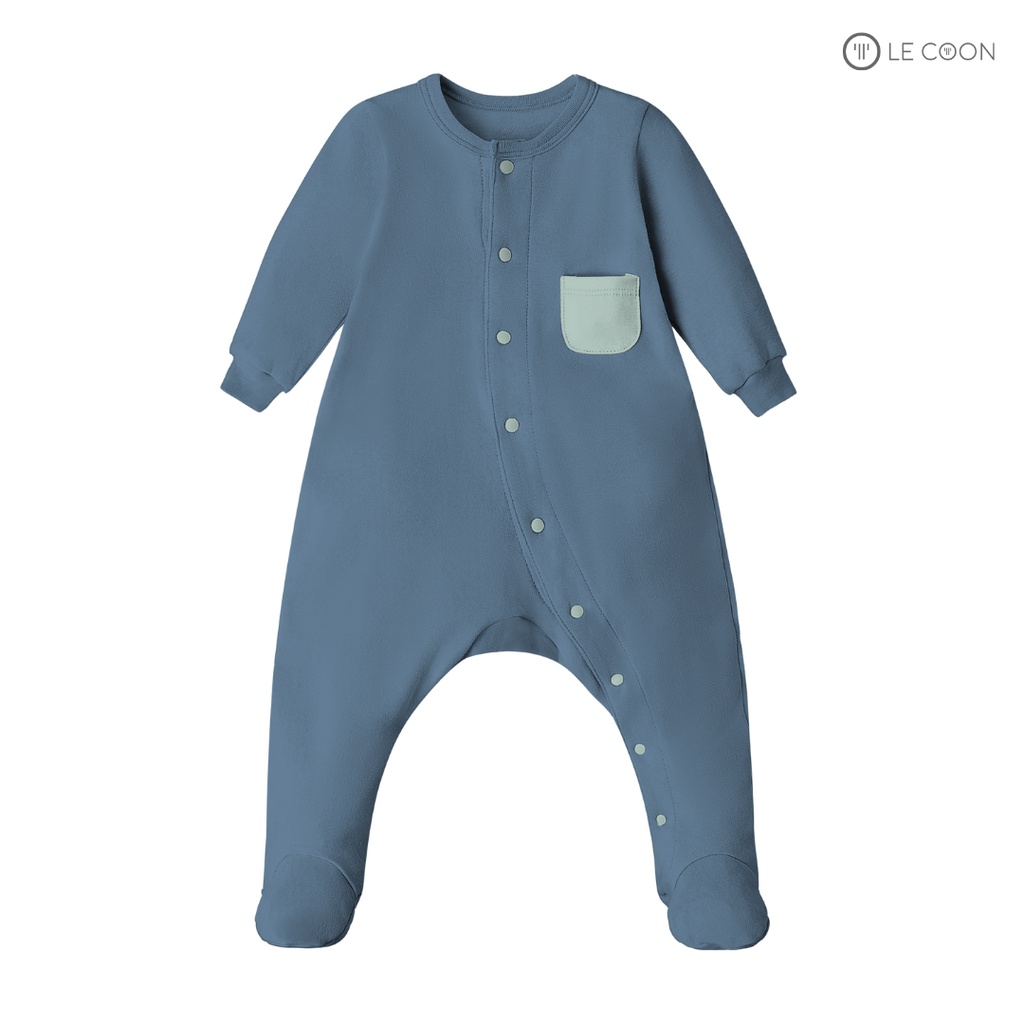 LE COON | Bodysuit Cúc Bấm Bên Liền Tất | COMFY | 0-12 tháng