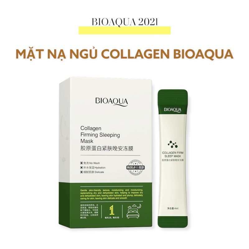 Mặt Nạ Ngủ Nâng Cơ Collagen Bioaqua