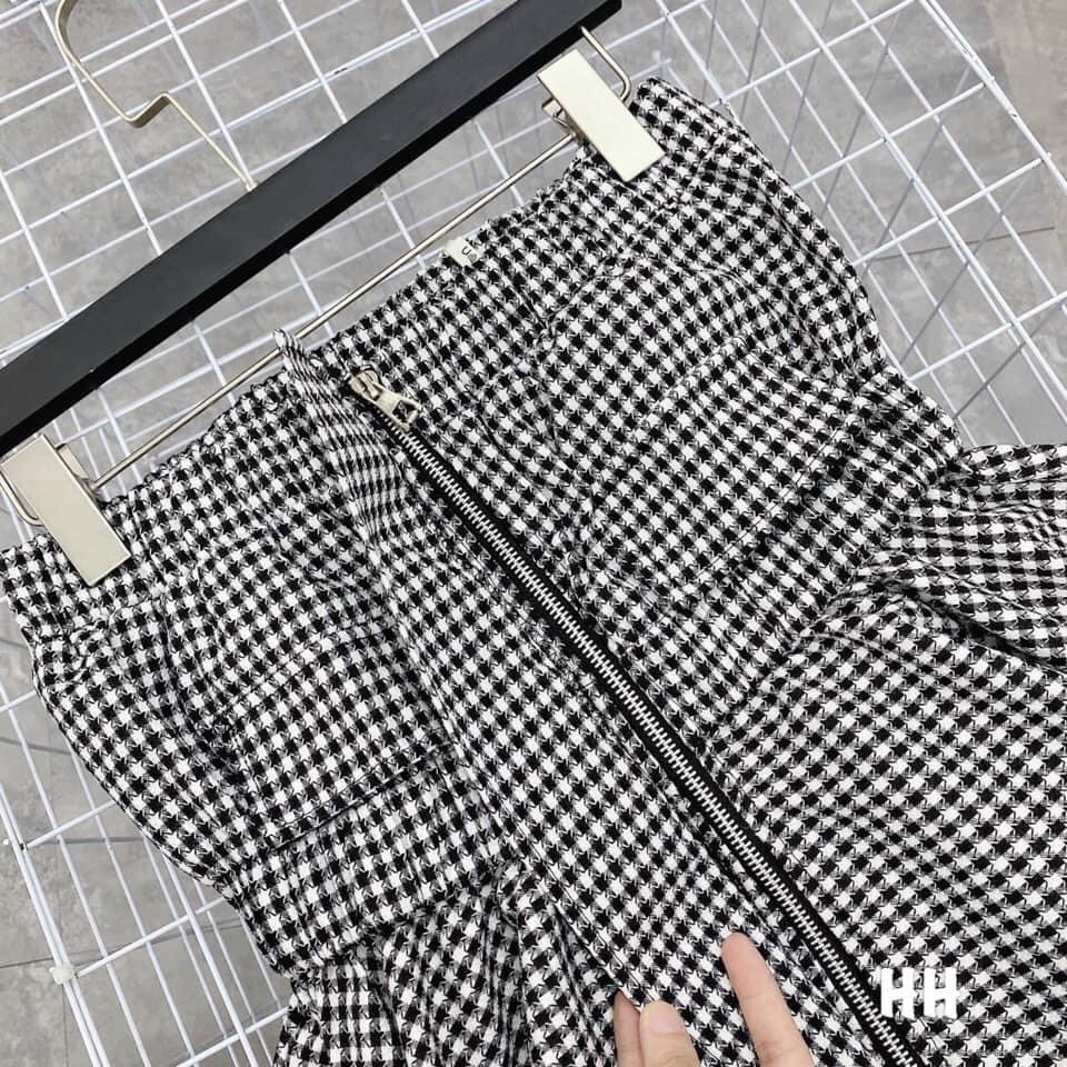 Áo Quây Kẻ Caro Đuôi Cá Hai Túi Ngực Kèm Ảnh Thật - Áo Quây Kẻ Đen Kéo Khóa | BigBuy360 - bigbuy360.vn