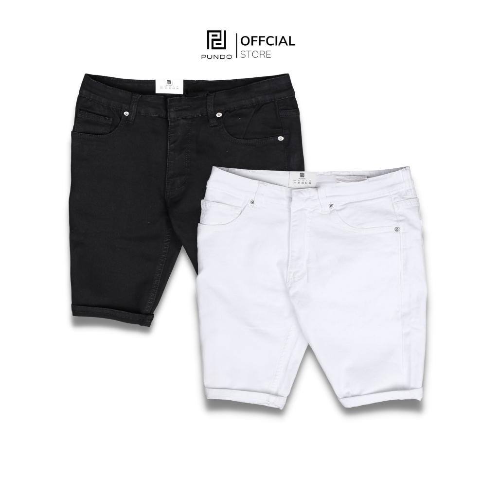 Quần short jean nam ,2 màu basic đơn giãn , chất kaki cao cấp dễ phối PUNDO QSPD14