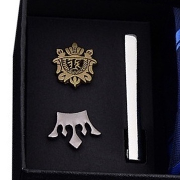 Set cà vạt bản to 8cm làm quà tặng cho Nam gồm cà vạt, kẹp cà vạt, ghim cài áo đóng hộp lịch sự CCV-27