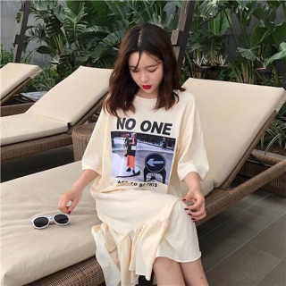 Đầm thun cotton Hàn Quốc