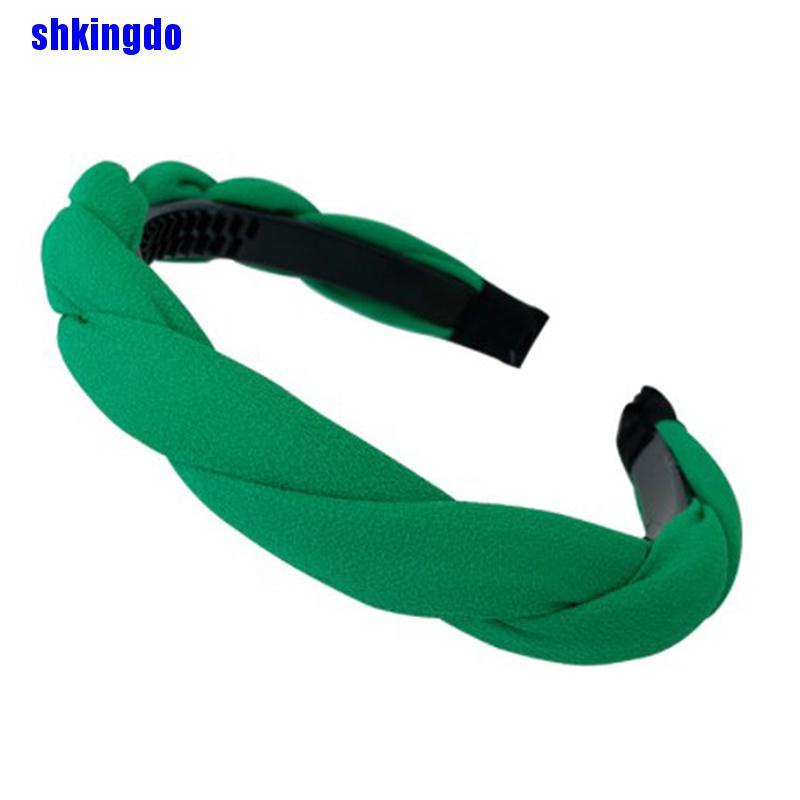 Cài tóc họa tiết xoắn màu trơn thiết kế thời trang