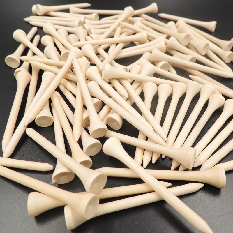 100Pcs/Pack 5.4Cm Professional Wooden Golf Tees