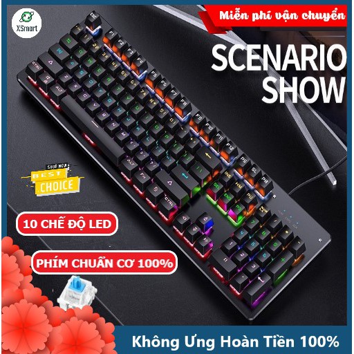 Bàn Phím Cơ Máy Tính Chơi Game H650 Có 10 Chế Độ Led RGB Khác Nhau Chiến Mọi Tựa Game Trên PC Như Pubg, LOL | BigBuy360 - bigbuy360.vn