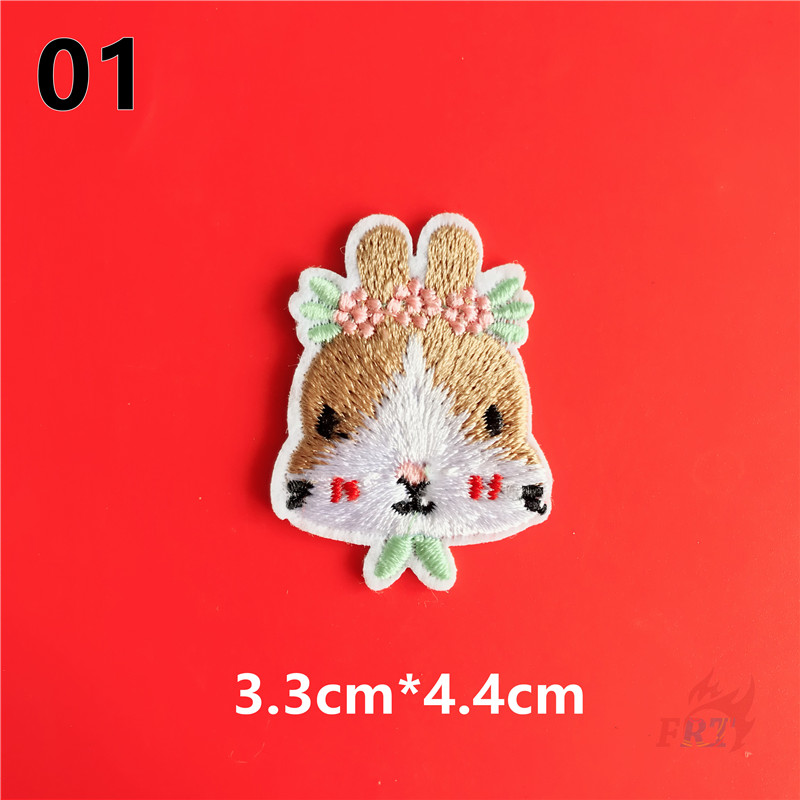 ☸ Sticker Ủi Thêu Hình Sóc Chuột Dễ Thương ☸ 1 Sticker Ủi Thêu Hình Huy Hiệu