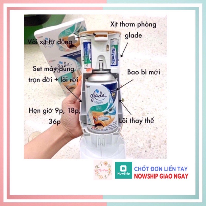 BÌNH  THAY THẾ MÁY XỊT TỰ ĐỘNG GLADE THÁI LAN