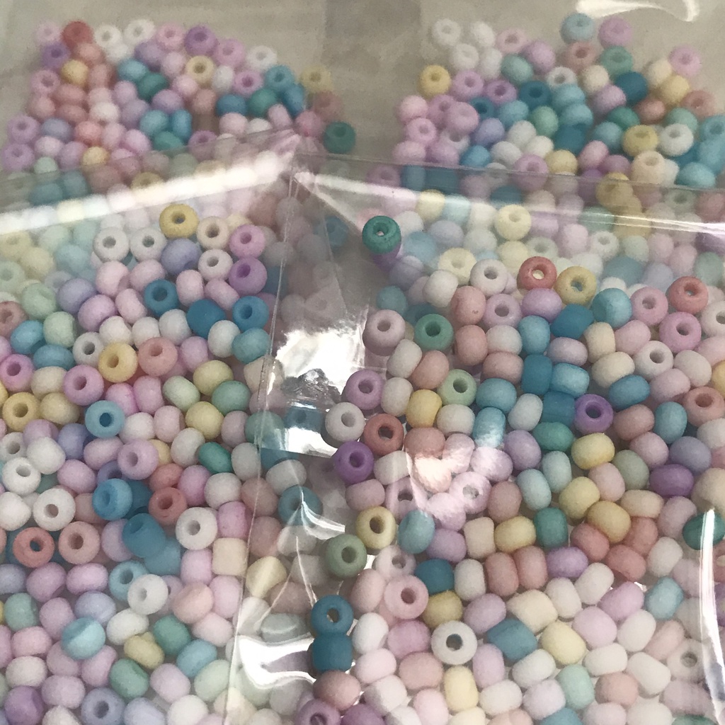 [HC001] Hạt cườm 3mm tông màu pastel dùng làm trang sức handmade