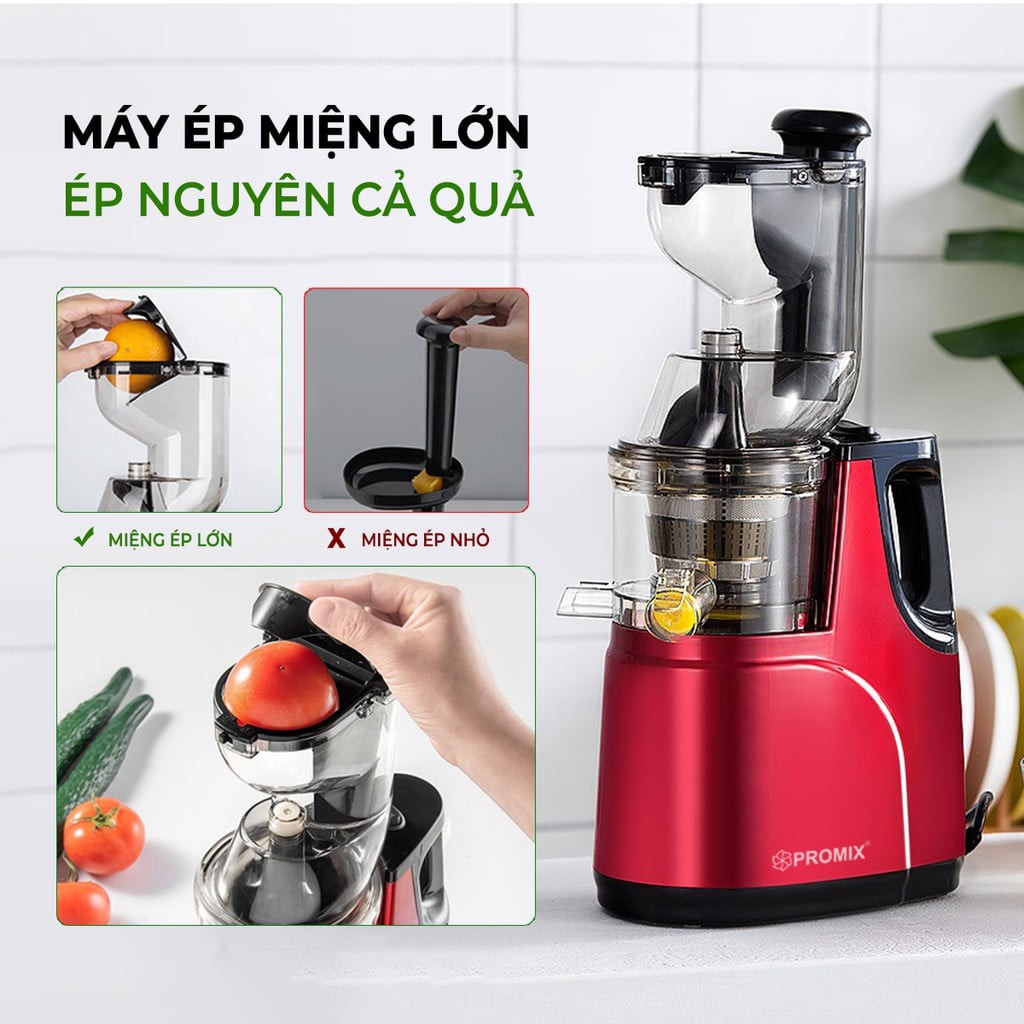 [Mã 1010ELSALE hoàn 7% đơn 300K] MÁY ÉP TRÁI CÂY LẤY NƯỚC MÁY ÉP CHẬM HONGXIN RH-312 ÉP NGUYÊN QUẢ CÓ TAY CẦM