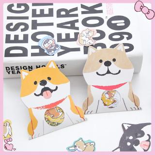 🌈Bộ 30 Miếng Dán Trang Trí Hình Cún Shiba/Chó Husky Dễ Thương 4 Kiểu Lựa Chọn