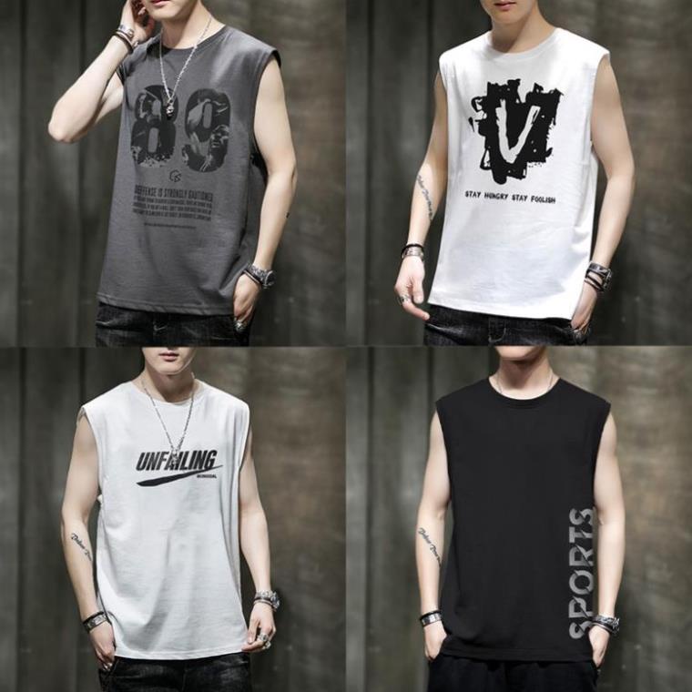 Áo ba lỗ nam TINOFUN Áo thun nam 3 lỗ Tanktop sát nách thể thao chất vải co dãn mềm mịn phong cách 10 màu ! "