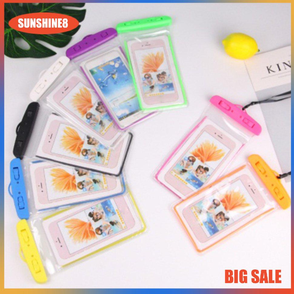 【SUN】[NEW]Outdoor Waterproof Phone Bag Luminous Universal Mobile Phone Case  Neck Strap