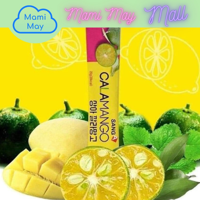 Nước ép trái cây Xoài &amp; Chanh SangA CALAMANGO - Detox cơ thể giảm cân hiệu quả - Hàn Quốc 30 gói x 20g