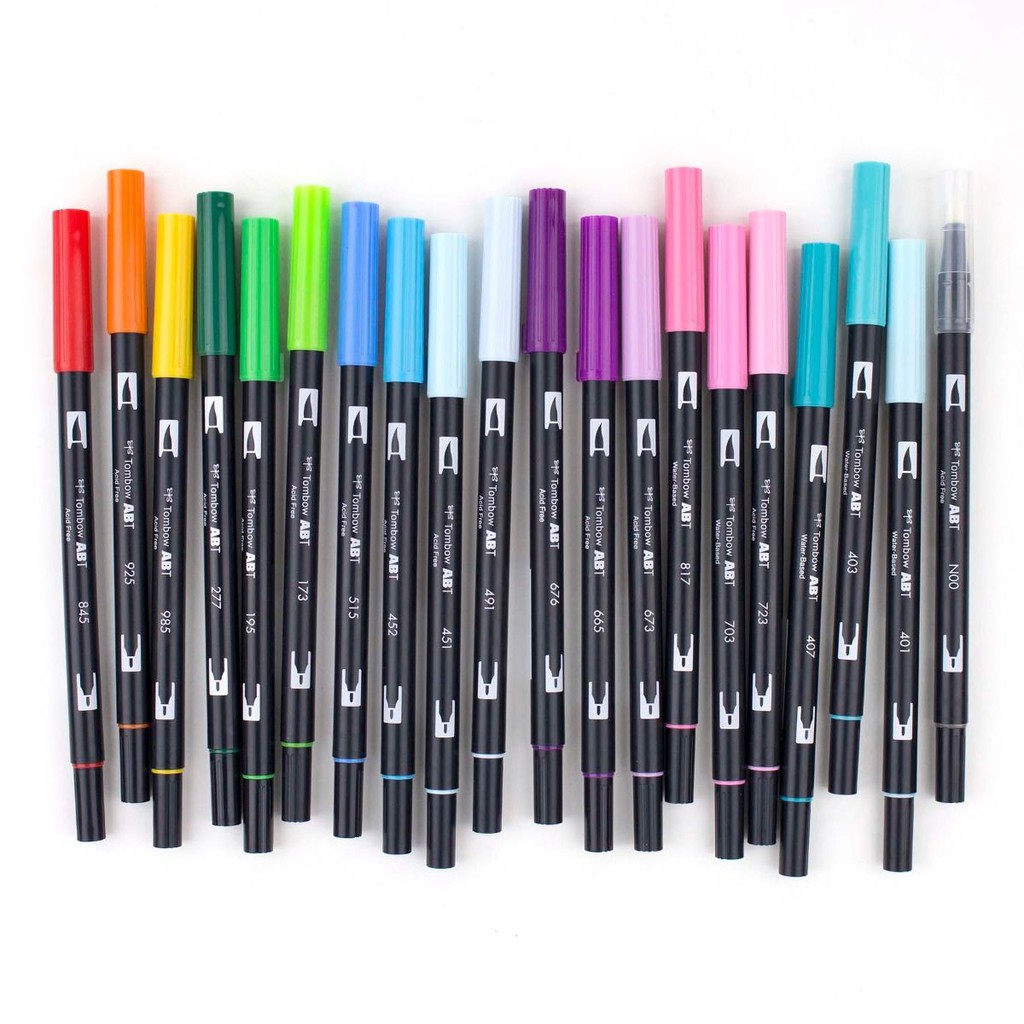 [DA ĐEN] Bút Tombow Dual Brush Pen Set Perfect Blends 20