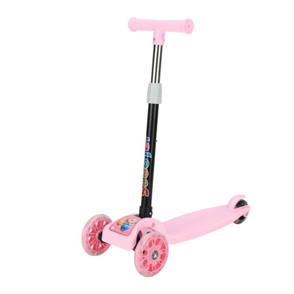 Xe trượt Scooter, xe chòi chân cho bé có đèn và nhạc mã SC001.