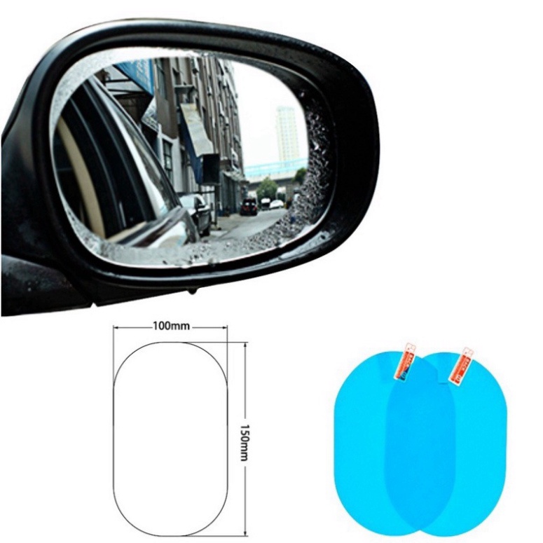 Miếng dán chống bám nước gương chiếu sau xe con S076