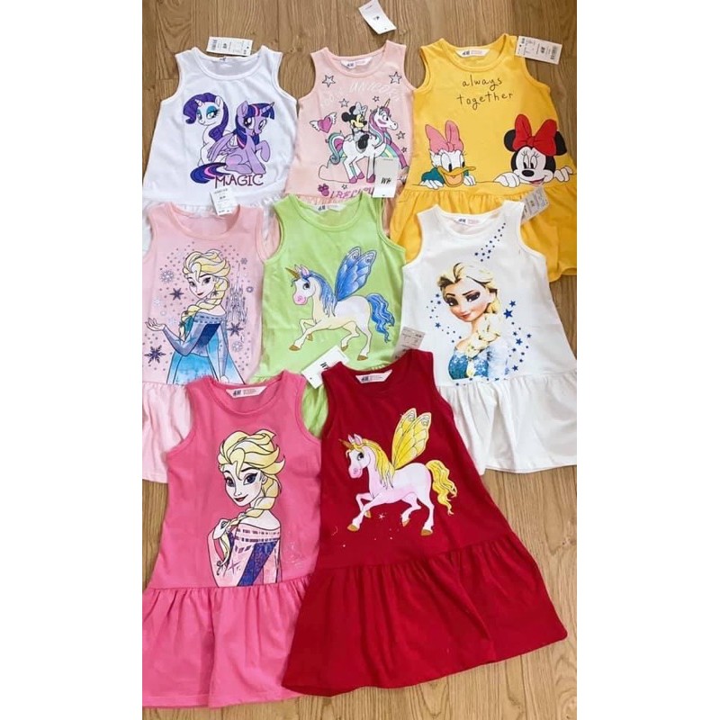 Đầm / Váy HM cotton bé gái VNXK