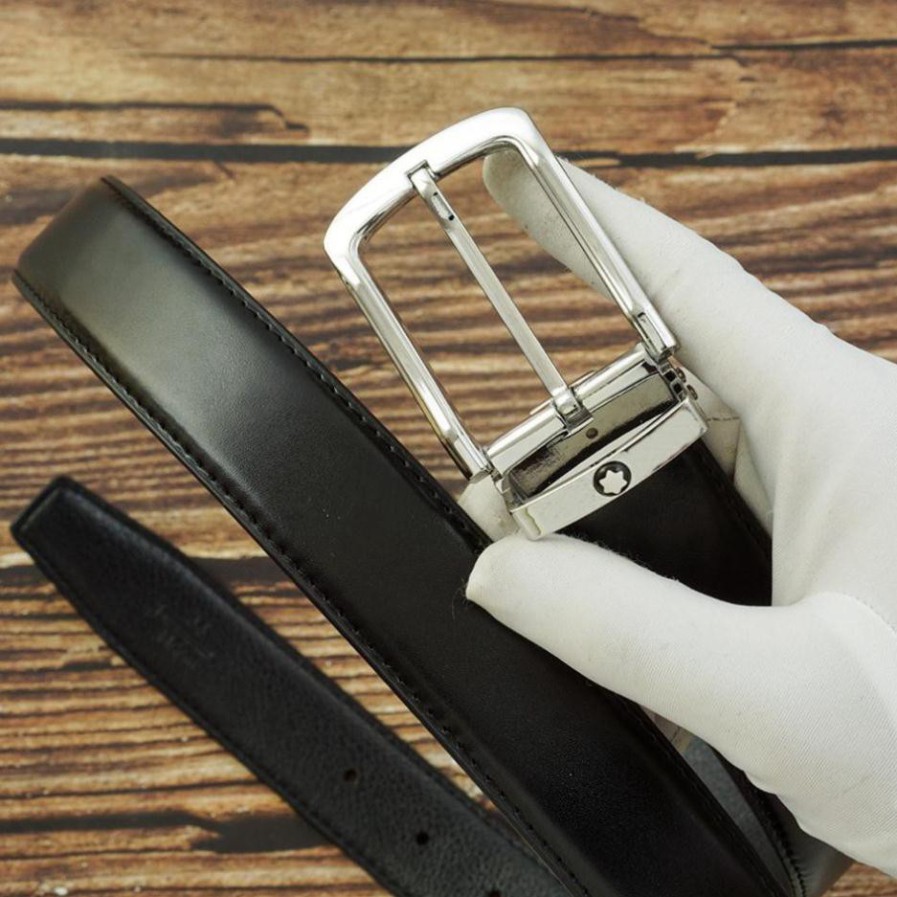 Thắt Lưng Da Nam MonBlanc Cao Cấp khoá kim fullbox-BH 01 năm