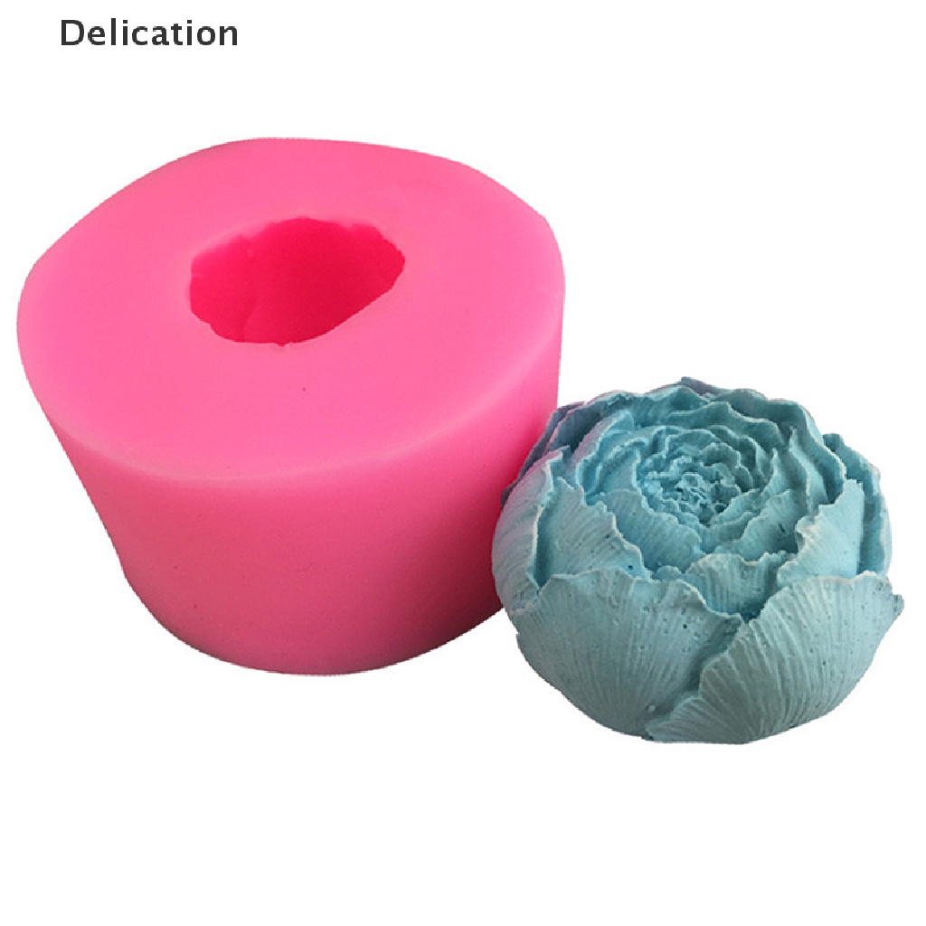 Khuôn Silicone Tạo Hình Hoa Mẫu Đơn Trang Trí Bánh Kem / Xà Phòng DIY