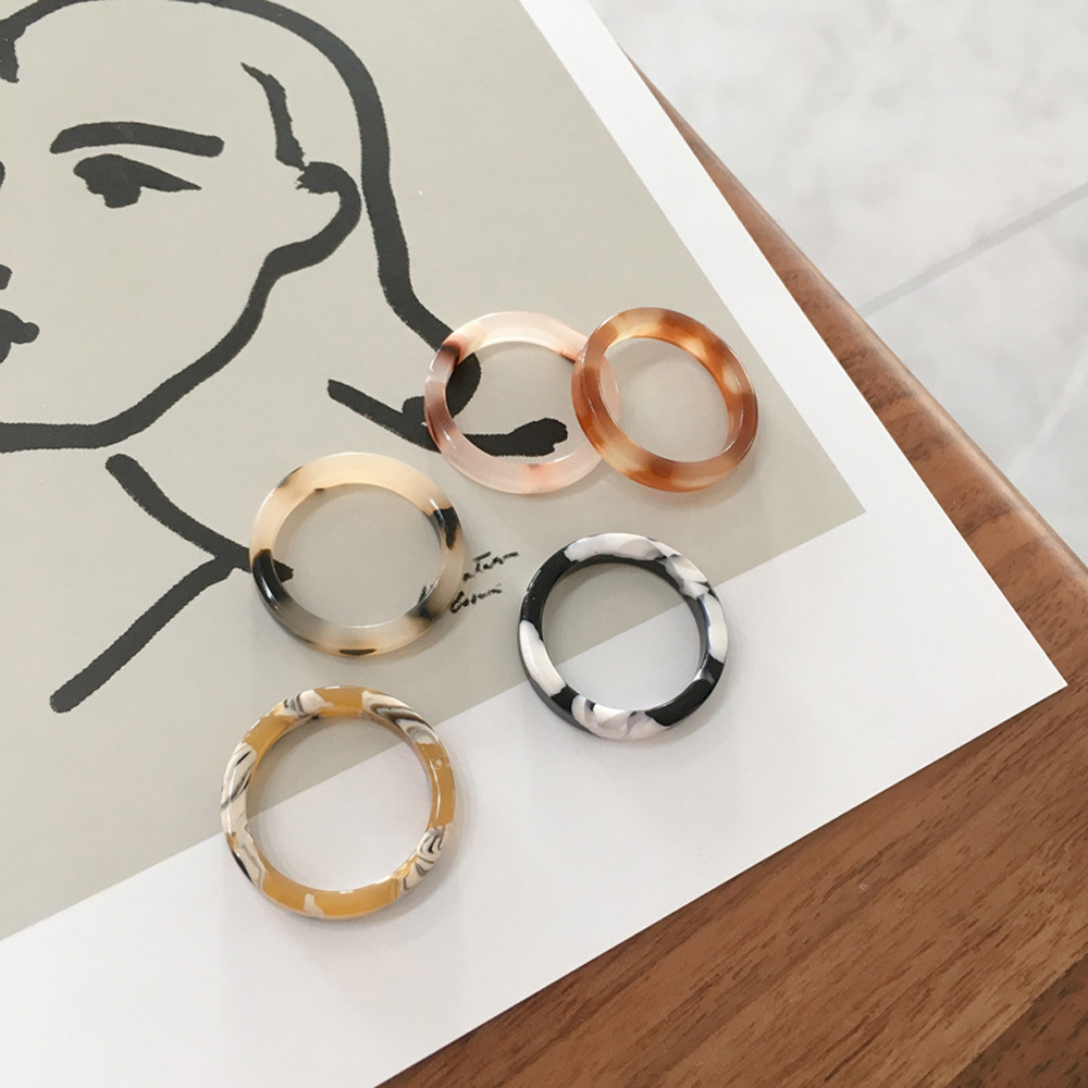 Nhẫn Nhựa Trong Suốt Phong Cách Hàn Quốc Dành Cho Nam Và Nữ