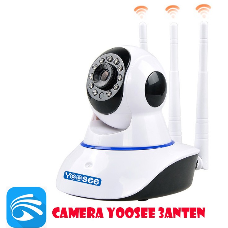 Camera ip Yoosee 3 râu Siêu nét/ Carecam 3 anten 2.0MP | WebRaoVat - webraovat.net.vn