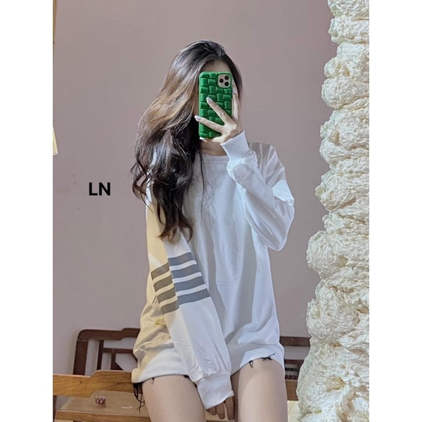 Áo nỉ bo cotton viền tay LN12