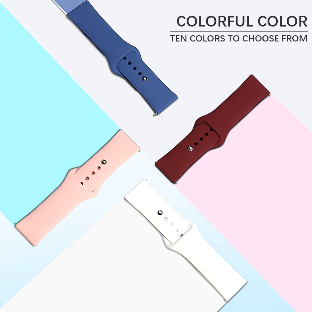 Dây Đeo Đồng Hồ Thay Thế Chất Liệu Silicon Màu Trơn Dành Cho Đồng Hồ Xiaomi Mi Watch Color