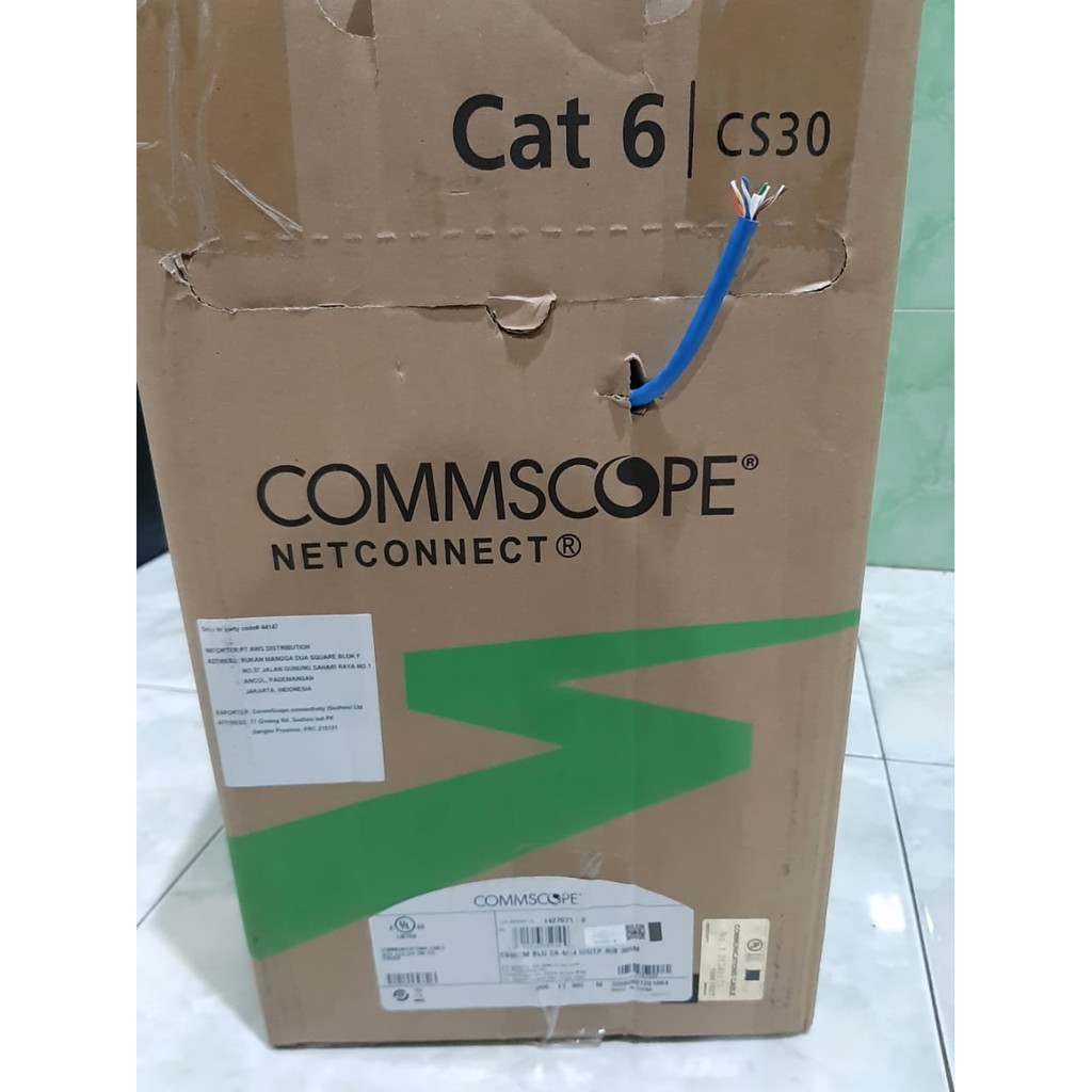 Cáp Lan Utp Cat6 Lan 20m Ftp Stp Amp Commscope Utp Cat6