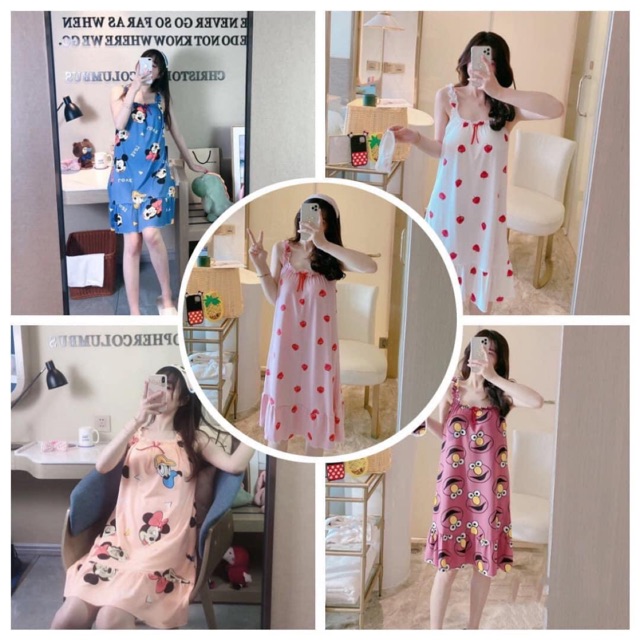 Váy ngủ hoạ tiết