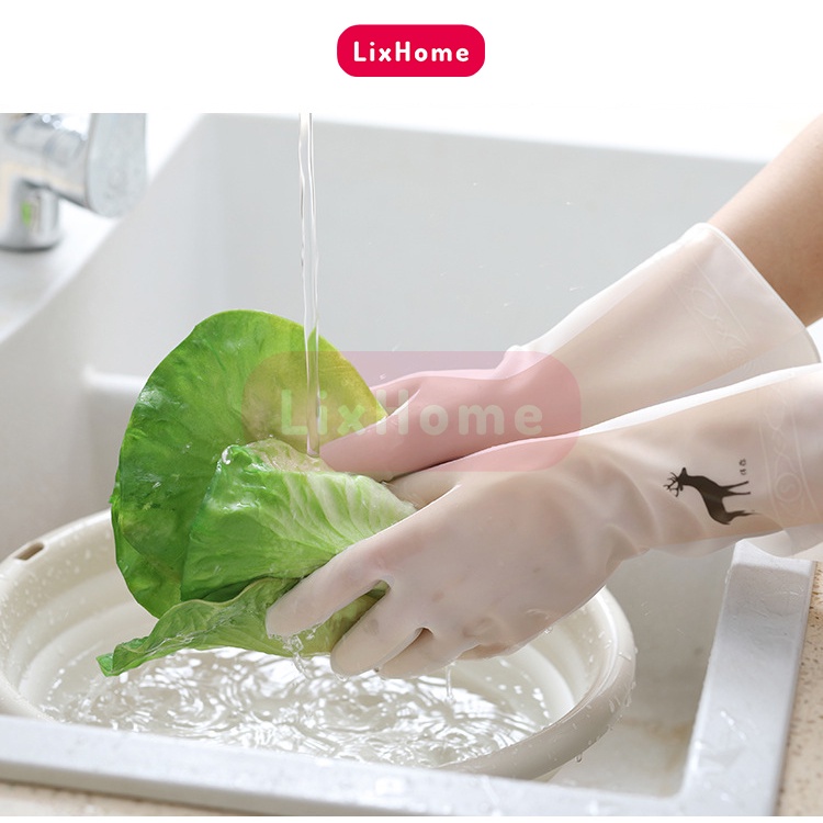 Găng tay cao su, găng tay hươu siêu dai, bền, mềm dễ cử động chuyên dụng dọn dẹp nhà cửa, rửa bát bảo vệ da tay